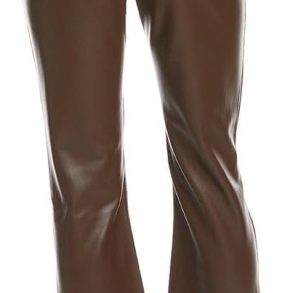 Joe's Jeans Womens Chocolate Crop Bootcut Vegan Leather Jean NWT Size 27 - Picture 6 of 6